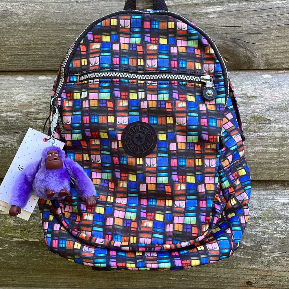 NWT KIPLING Colorful Small Bookbag